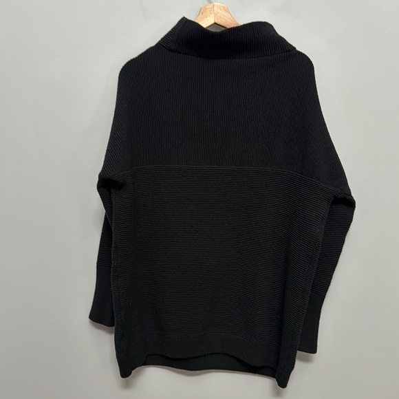 RD Style Black Ribbed Mockneck Sweater/Tunic Size S - Picture 5 of 8